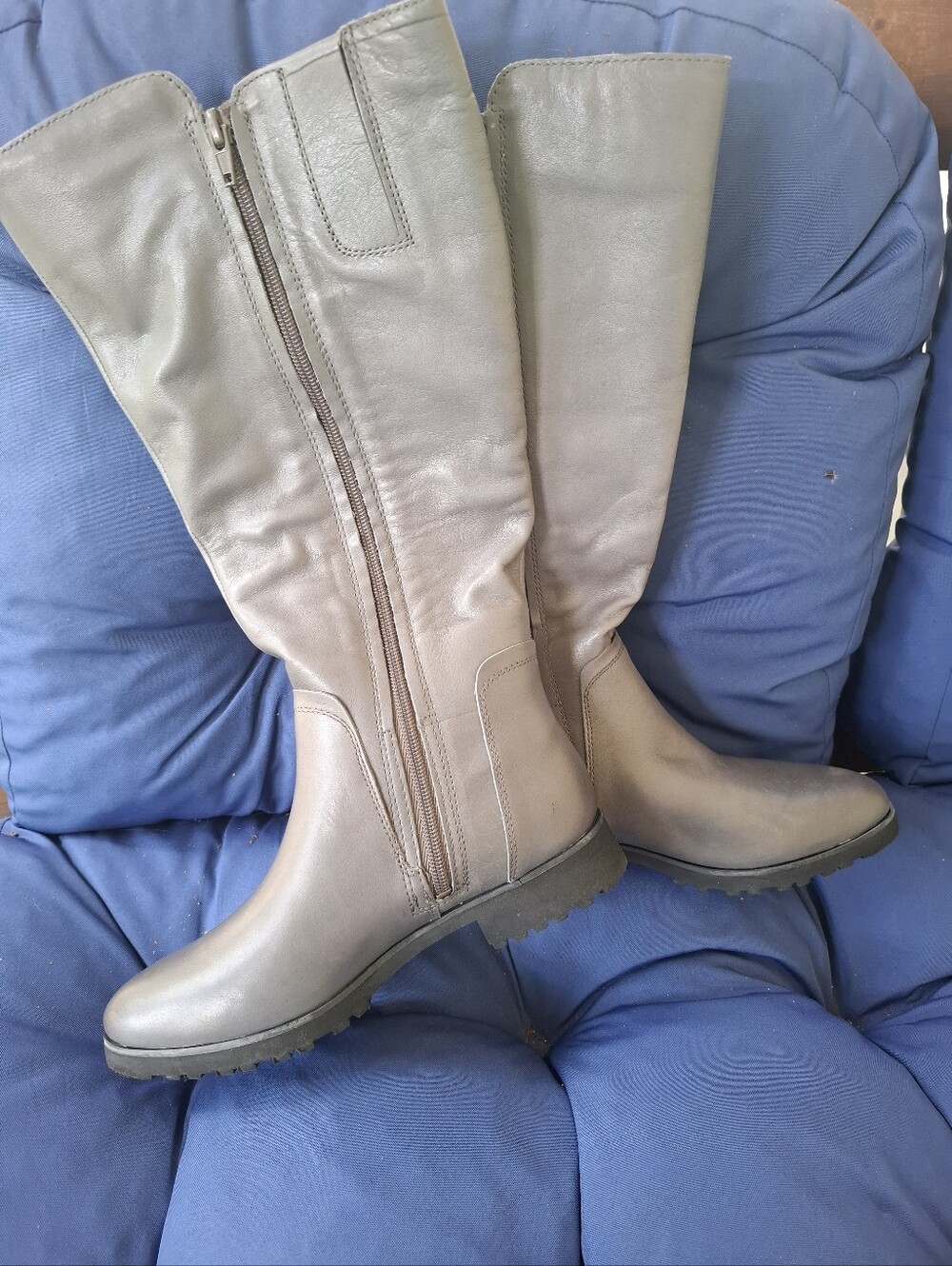 Naturalizer Gael Wide Calf Knee Boots Gray Size 7.5 NWT - Picture 2 of 8